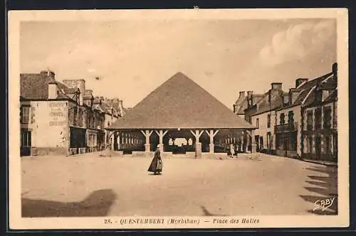 AK Questembert, Place des Halles