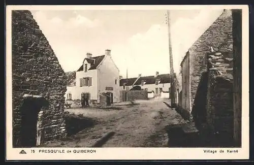 AK Quiberon, Village de Kerné sur la presqu`île de Quiberon