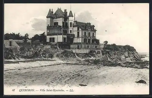 AK Quiberon, Villa Saint-Hyacinthe sur la côte rocheuse