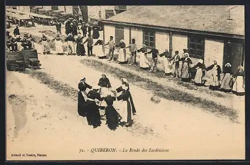 AK Quiberon, La Ronde des Sardinières