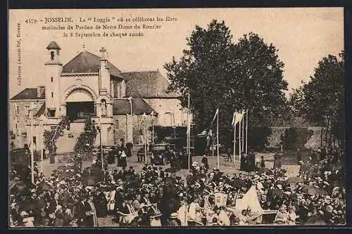 AK Josselin, La Loggia pour les fêtes de Notre Dame du Roncier le 8 Septembre