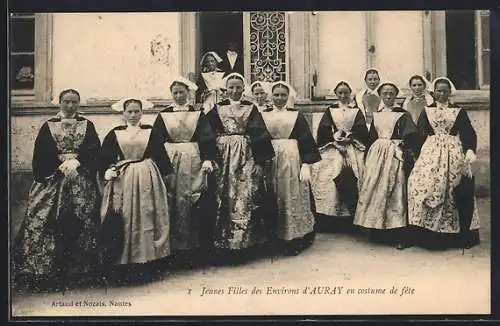 AK Auray, Jeunes filles en costume de fête