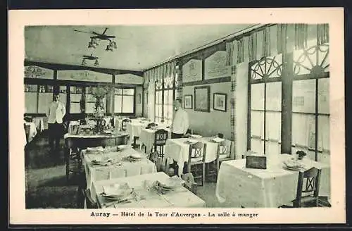 AK Auray, Hôtel de la Tour d`Auvergne, La salle à manger