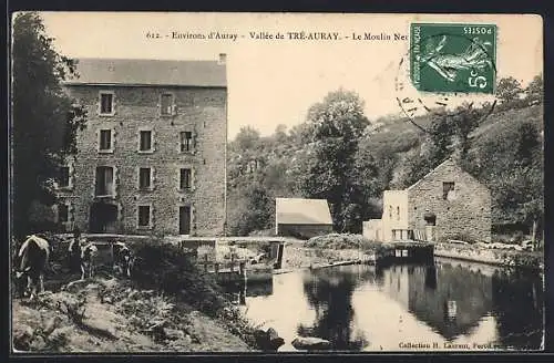 AK Tréauray, Le Moulin Neuf et son reflet paisible dans la vallée