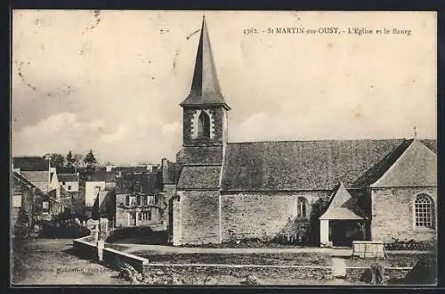 AK Saint-Martin-sur-Oust, L`Église et le Bourg