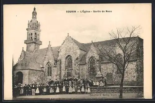 AK Gourin, L`église, Sortie de Noce