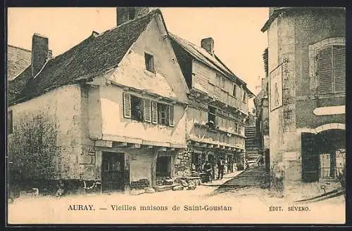 AK Auray, Vieilles maisons de Saint-Goustan