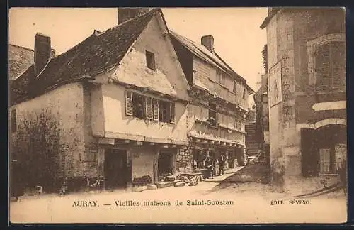 AK Auray, Vieilles maisons de Saint-Goustan