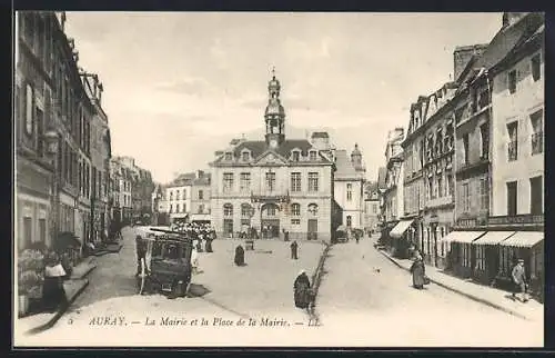 AK Auray, La Mairie et la Place de la Mairie