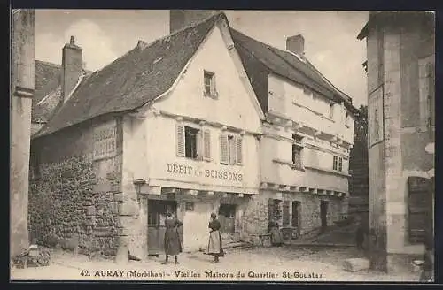 AK Auray, Vieilles Maisons du Quartier St-Goustan