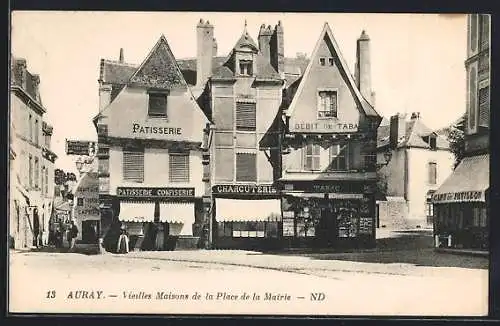 AK Auray, Vieilles Maisons de la Place de la Mairie