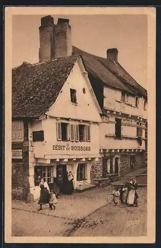 AK Auray, Remarquables maisons du XVe siecle