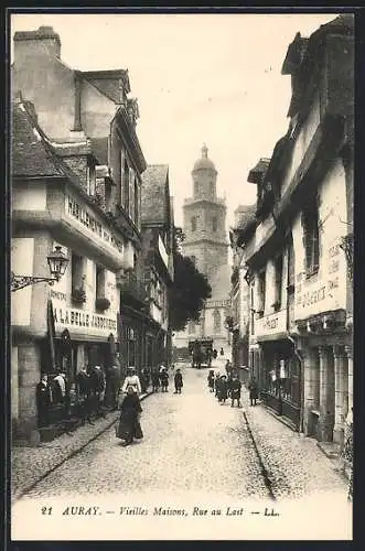 AK Auray, Vieilles Maisons, Rue au Lait