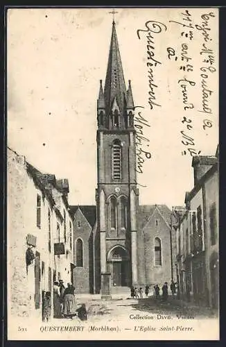 AK Questembert, L`église Saint-Pierre