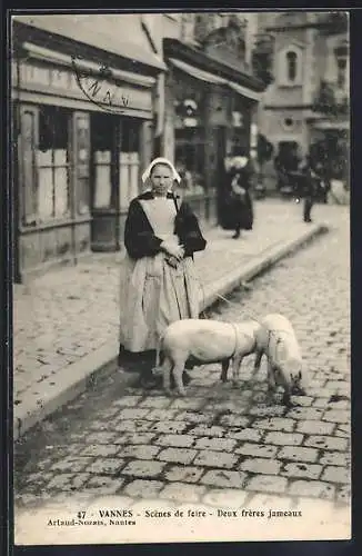 AK Vannes, Scènes de foire, Deux frères jumeaux