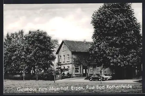 AK Erpen, Gasthaus zum Jägerhof, Bes. W. Schröder, Aussenansicht