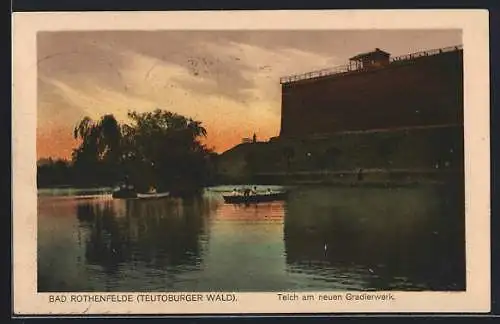 AK Bad Rothenfelde /Teutoburger Wald, Teich am neuen Gradierwerk