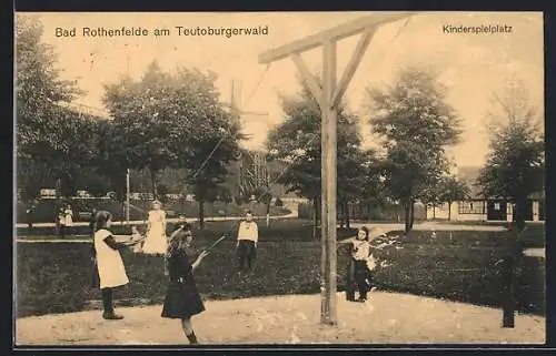 AK Bad Rothenfelde am Teutoburgerwald, Kinderspielplatz mit spielenden Kindern