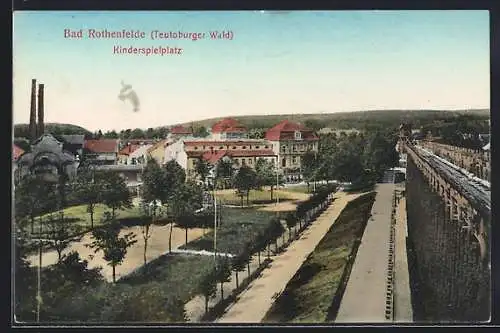 AK Bad Rothenfelde /Teutoburger Wald, Strasse am Kinderspielplatz