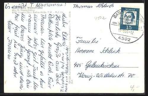 AK Erpen /Bad Rothenfelde, Kinderheim Westerfrölke, Bes. H. Westerfrölke