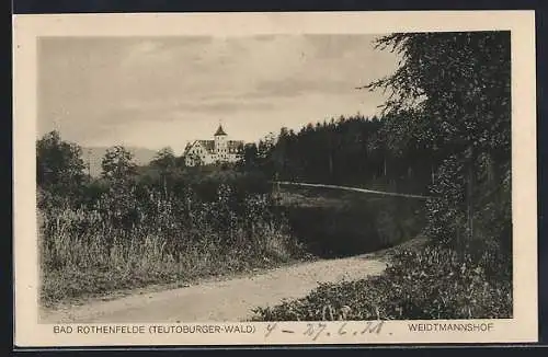 AK Bad Rothenfelde /Teutoburger Wald, Blick zum Weidtmanshof