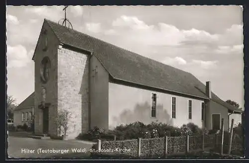 AK Hilter /Teutoburger Wald, Blick auf die St.-Josefs-Kirche