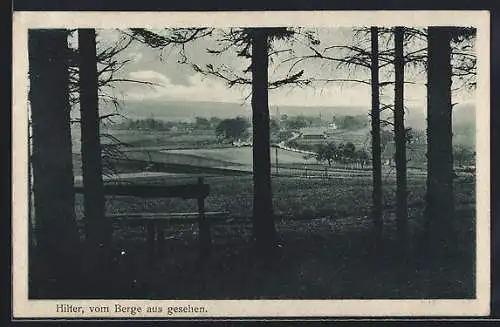 AK Hilter / Teutoburger Wald, Ansicht vom Berg aus