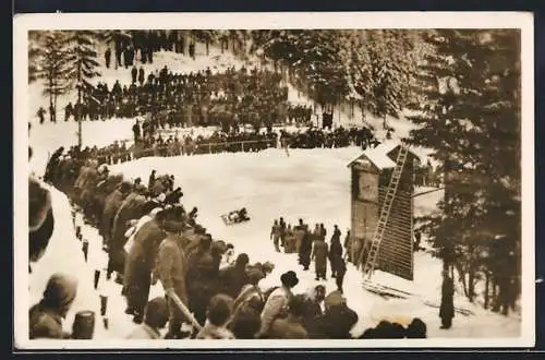 AK Oberhof i. Thür., Rennen auf der Bobbahn