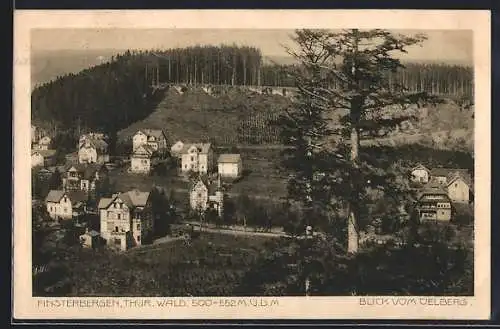 AK Finsterbergen /Thür. Wald, Blick vom Oelberg