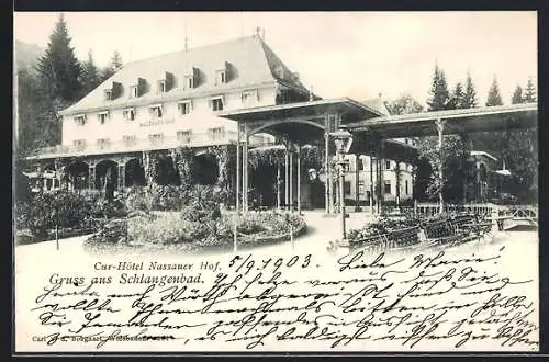 AK Schlangenbad, Kur-Hotel Nassauer Hof