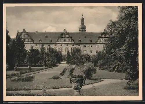 AK Weikersheim, Schloss, Gartenfront