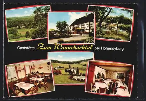 AK Hohensyburg, Gasthaus Zum Wannebachtal, Wannestrasse 176, Innenansichten