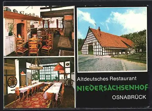 AK Osnabrück, Restaurant Niedersachsenhof, Innenansichten