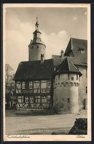 AK Tauberbischofsheim, Schloss mit Strasse