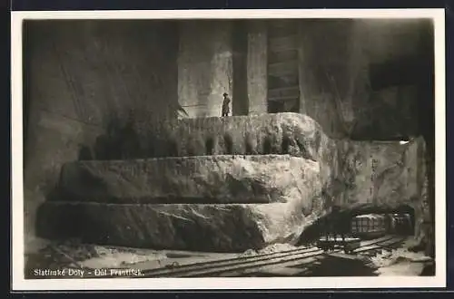 AK Slatinské Doly, Dul Frantisek, Blick in ein Salzbergwerk