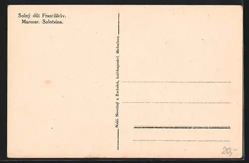 AK Solotvina, Marmar, Solny dul Frantiskuv