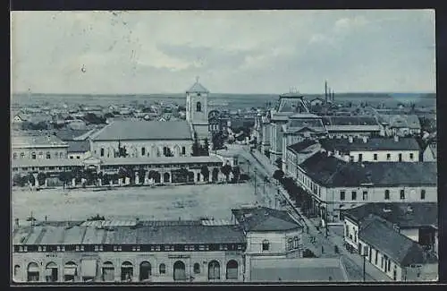 AK Beregsas, Kirche, Häuser und Umgebung