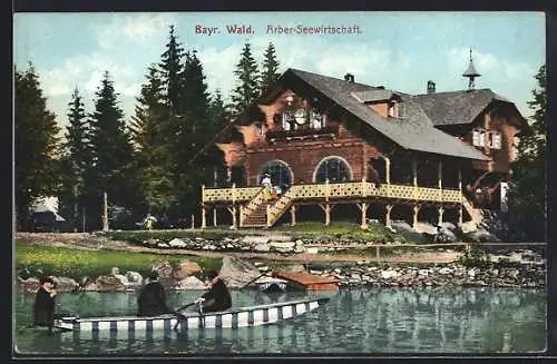 AK Arber /Bayrischer Wald, Seegasthaus mit Gondel