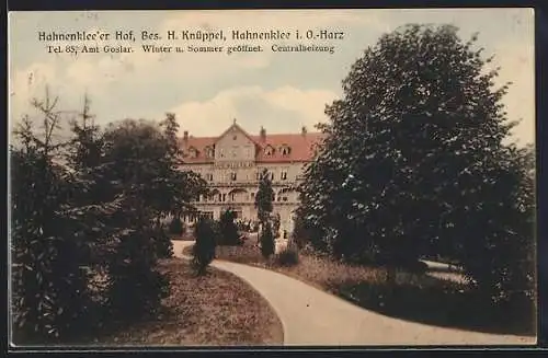 AK Hahnenklee i. O.-Harz, Hotel Hahnenklee`er Hof