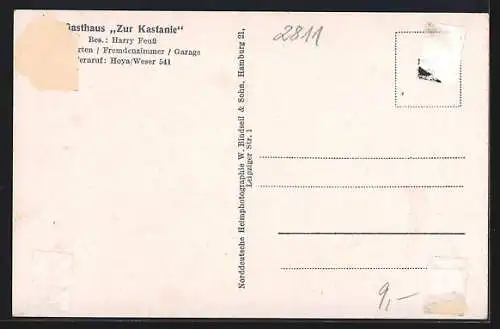 AK Altenbücken i. Han., Gasthaus Zur Kastanie v. Harry Feuss