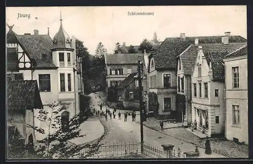 AK Iburg, Blick über die Schlossstrasse