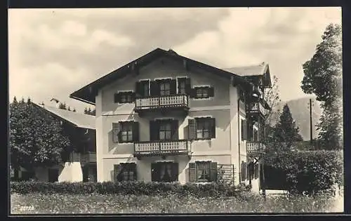 AK Königssee / Berchtesgaden, Hotel Villa Unterstein, Bes. Franz Weindl, Aussenansicht