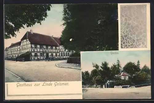 AK Geismar / Göttingen, Gasthaus zur Linde mit Garten