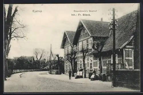 AK Eystrup, Rosenbrock`s Gasthof, Bes. Fr. Block