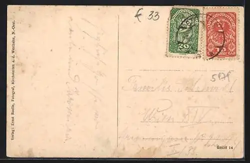 AK Stössing /N.-Oesterreich, Gasthaus zur frischen Luft, Bes. M. Kurutz