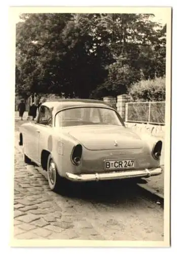 2 Fotografien Auto Simca Aronde, Kfz mit Kennzeichen Berlin