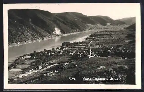 AK Weissenkirchen i. d. Wachau, Teilansicht aus der Vogelschau