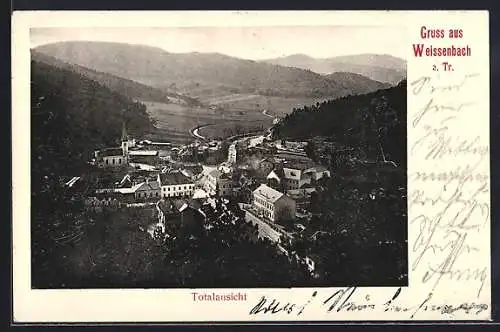 AK Weissenbach a. Tr., Totalansicht der Ortschaft