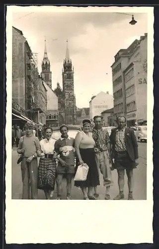 Foto-AK Nürnberg, In der Karolinenstrasse, ca. 1960