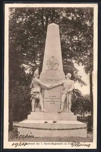 AK Potsdam, Kriegerdenkmal des I. Garde-Regiments zu Fuss